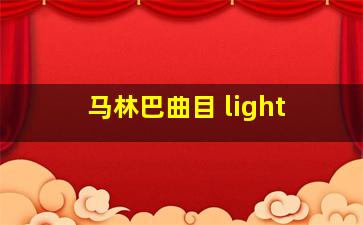 马林巴曲目 light